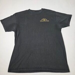 Yellowstone‎ T-Shirt Mens L Black Dutton Ranch So Wild Graphic Tee Short Sleeve